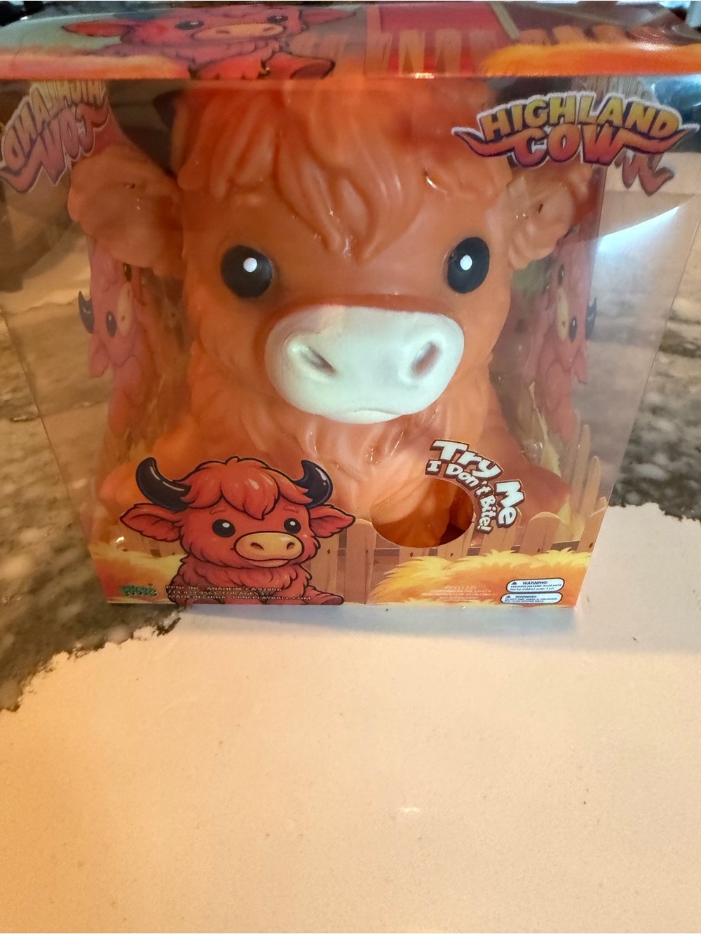 Highland Cow Animal Squishy Fidget Kids Toy
